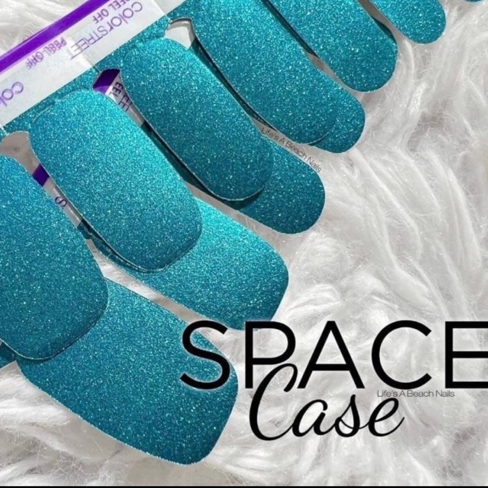 *Retired* Color Street: Space Case | Blue Metallic Fall Winter Spring Summer - Picture 8 of 11